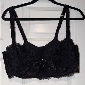 Savage X Fenty Black Lace Bralette - Women Intimates